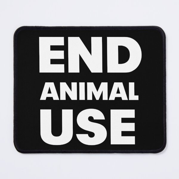Item preview, End animal use (For dark background) designed and sold by ArseniForFreedom.
