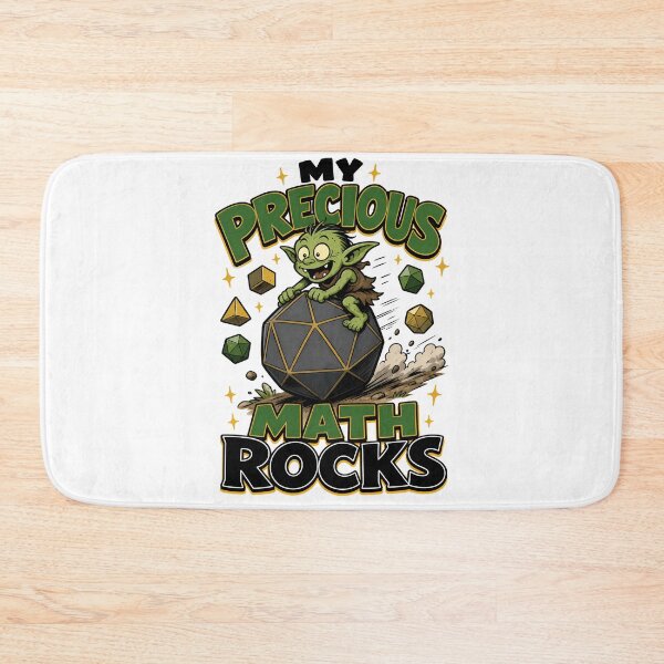 Item preview, My Precious Math Rocks Cute Goblin D20 Dice Graphic designed and sold by Fenay Designs.