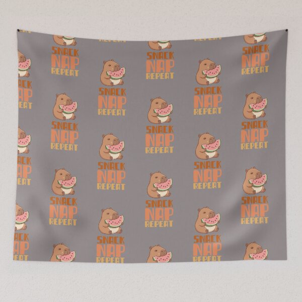 Item preview, Capybara Snack then Nap designed and sold by GlitchedTees.