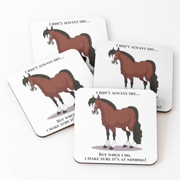 Item preview, I don't always shy designed and sold by Sketchy Pony.