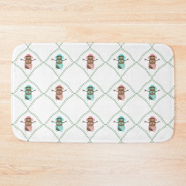 Item preview, Harlequin Quilt Design Part of Coastal Christmas Collection in Pink, Blue and Sand designed and sold by PD-Coastal.