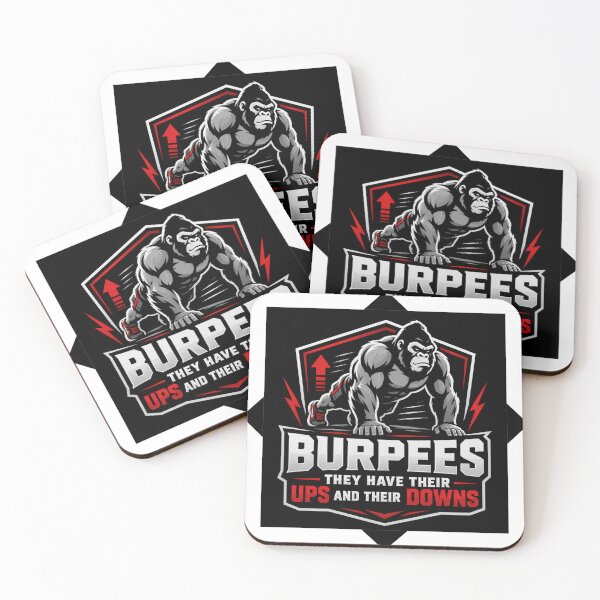 Item preview, Burpees Have Ups And Downs designed and sold by silverbackHQ.