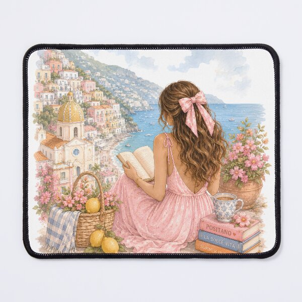 Item preview, Positano Summer Girl designed and sold by StrawberryStudio.