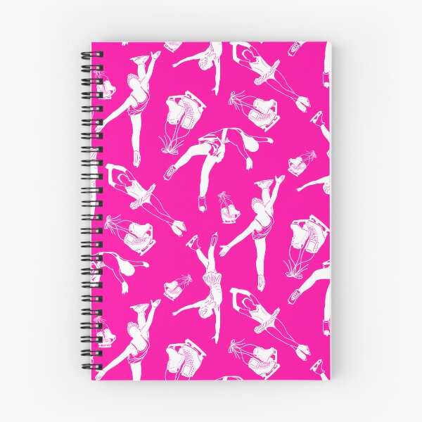 Item preview, Female Figure Skaters Retro Pop Collection in Hot Pink designed and sold by PD-Skating.