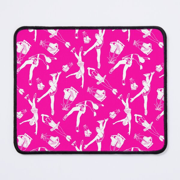 Item preview, Female Figure Skaters Retro Pop Collection in Hot Pink designed and sold by PD-Skating.