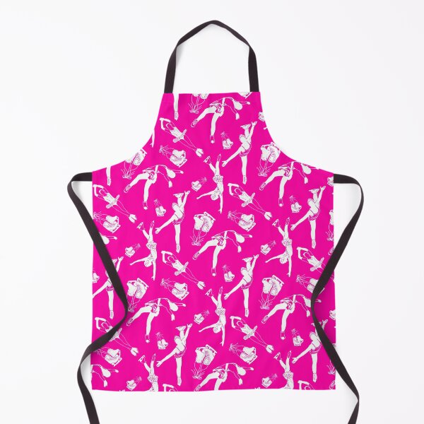 Item preview, Female Figure Skaters Retro Pop Collection in Hot Pink designed and sold by PD-Skating.