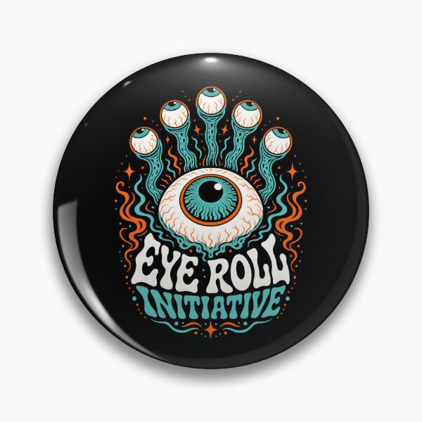 Item preview, Eye Roll Initiative Retro Psychedelic Monster Design designed and sold by Fenay Designs.