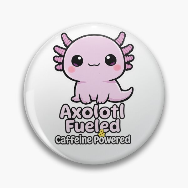 Item preview, Axolotl Fueled Caffeine Powered Funny Shirt designed and sold by Arties4Bread⭐⭐⭐⭐⭐.