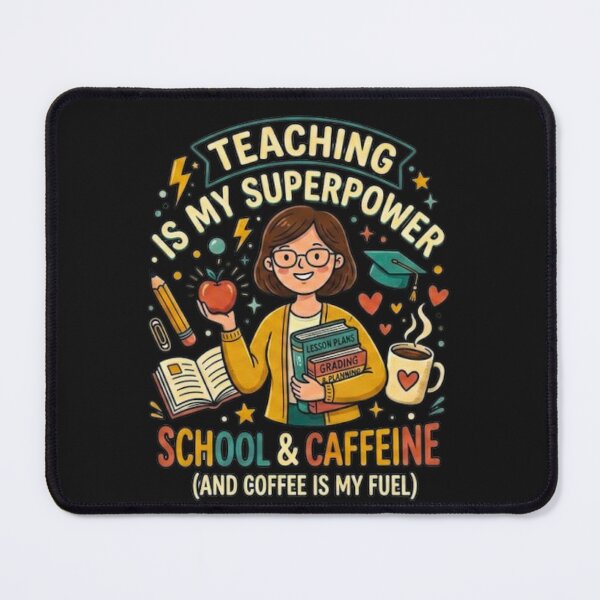 Item preview, School & Caffeine: Funny Teacher Appreciation Graphic designed and sold by TheDailyCross1.
