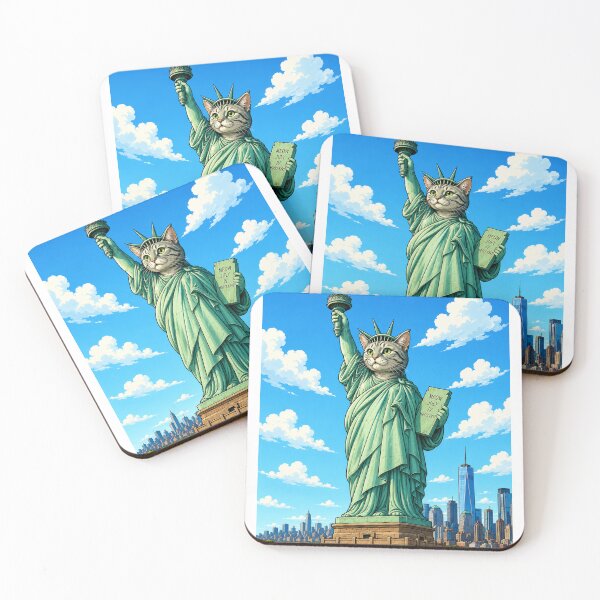 Item preview, Catue of Liberty Cartoon designed and sold by FyreHorse Designs.