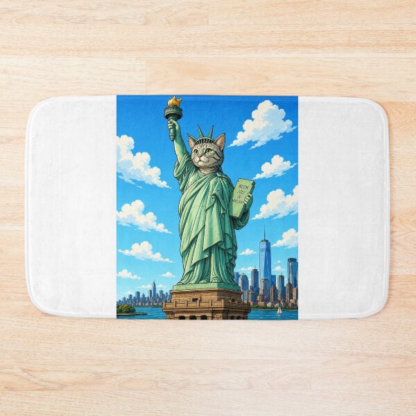 Item preview, Catue of Liberty Cartoon designed and sold by FyreHorse Designs.