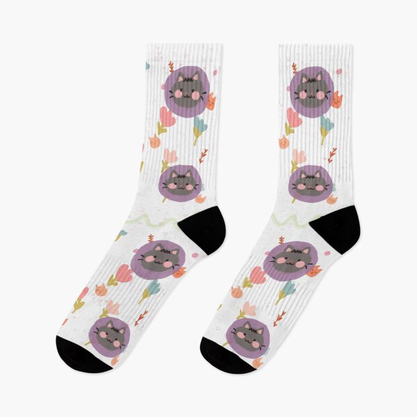 Item preview, flowers, cats, ilustração designed and sold by LeMirandart.