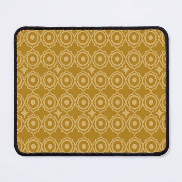 Item preview, Deep Tan and Gold Moroccan Geometric Lattice Pattern designed and sold by Art-PraveenRai.