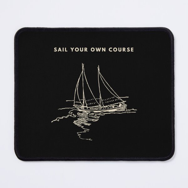 Item preview, Sail Your Own Course | Minimalist Sailboat Inspirational Graphic Tee designed and sold by Stillpath Co..