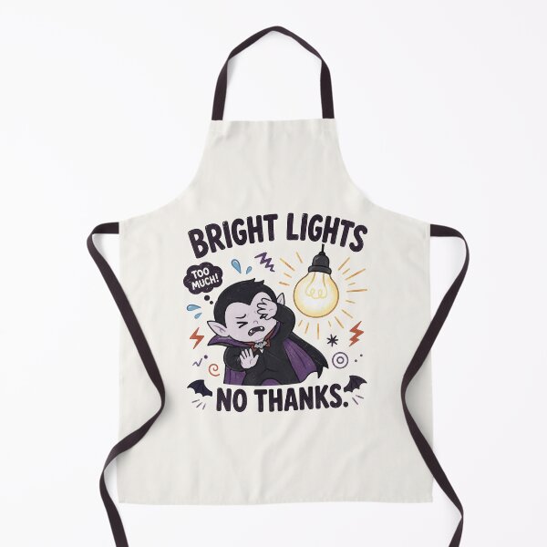 Item preview, Bright Lights No Thanks - Funny Sensory Overload Vampire Design designed and sold by BlackSector77.