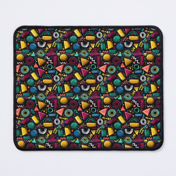 Item preview, Bold 80s Geometric Shape And Triangle Pattern designed and sold by igraphixart.