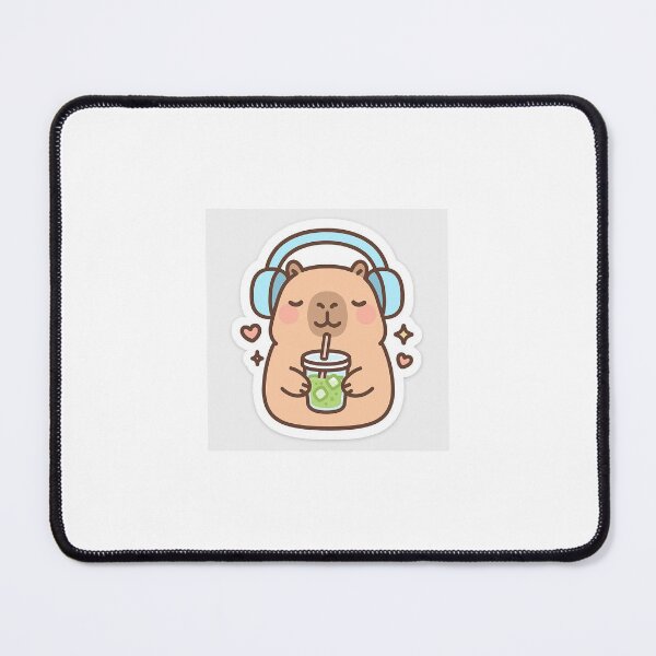 Item preview, Matcha Capybara Sticker – Cute Kawaii Chill Vibes designed and sold by vigzhifushions.