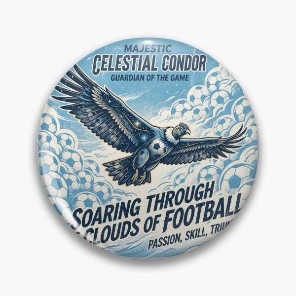 Item preview, Celestial Condor Guardian of Football — Vintage Sky Clouds Poster designed and sold by David Mateo ArtWorks.