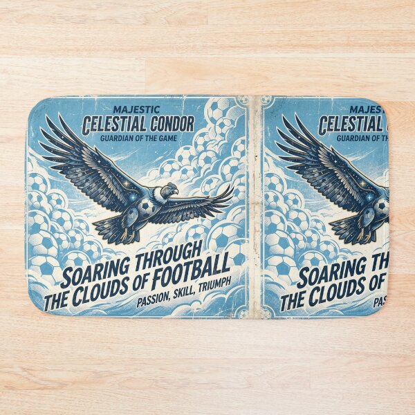 Item preview, Celestial Condor Guardian of Football — Vintage Sky Clouds Poster designed and sold by David Mateo ArtWorks.
