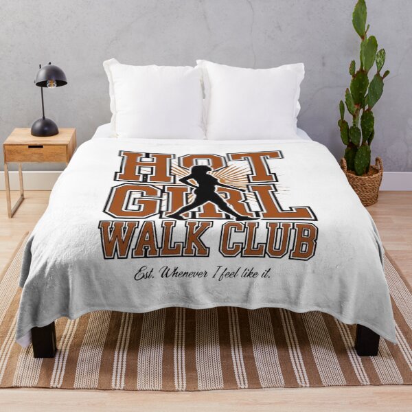 Item preview, Hot Girl Walk Club Retro Typography Silhouette Design designed and sold by DariaOltes.