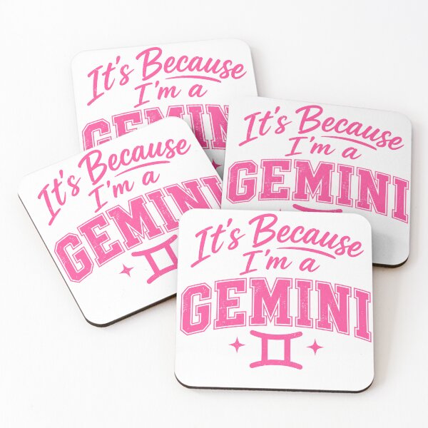 Item preview, Its Because Im A Gemini Funny Zodiac Sign Pink Gemini T Shirt designed and sold by Zbixu.