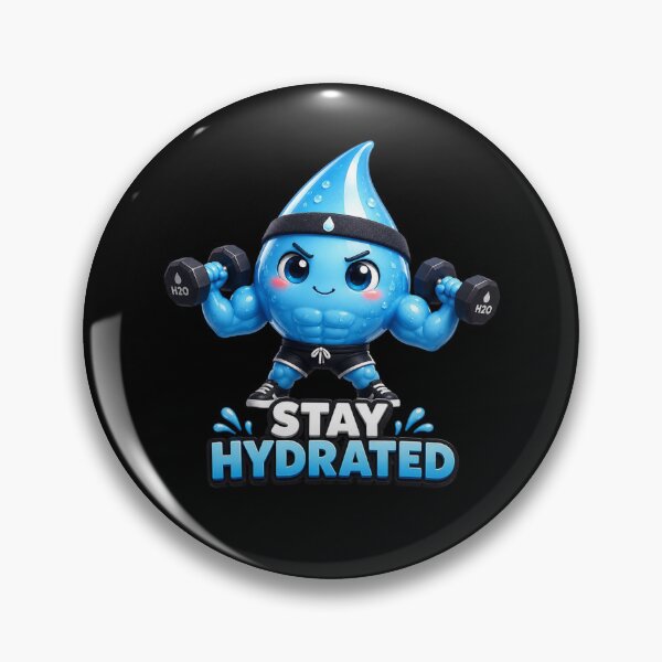 Item preview, Stay Hydrated — Strong Water Droplet Fitness Sticker designed and sold by Timeless Junction.