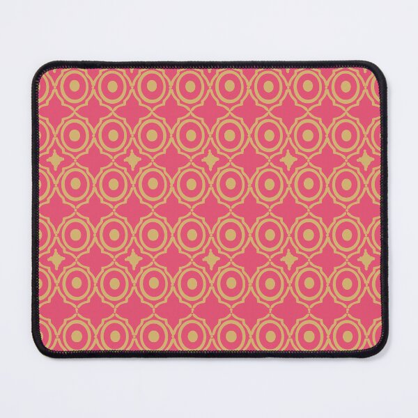 Item preview, Fiery Rose and Gold Moroccan Geometric Lattice Pattern designed and sold by Art-PraveenRai.