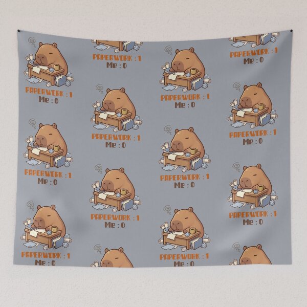 Item preview, Capybara Done Adulting designed and sold by GlitchedTees.
