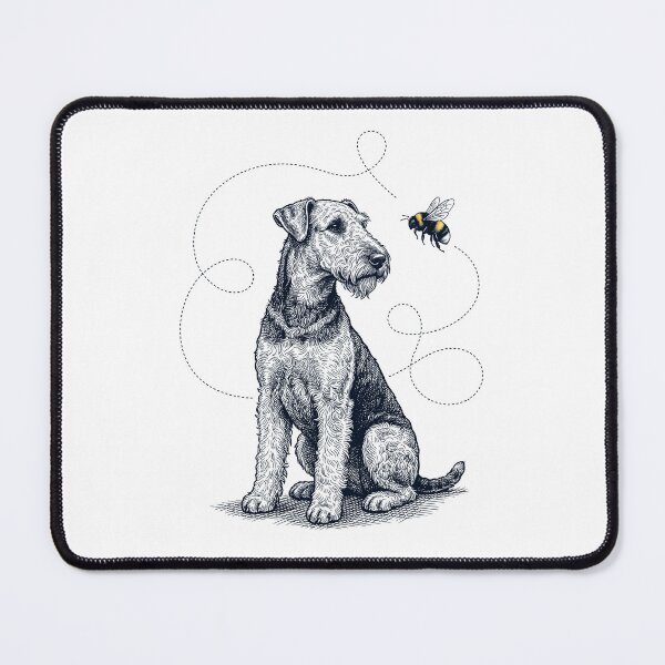 Item preview, Airedale Terrier Bumble Bee Honeybee Dog Lover designed and sold by Kimberley King Art King Art.