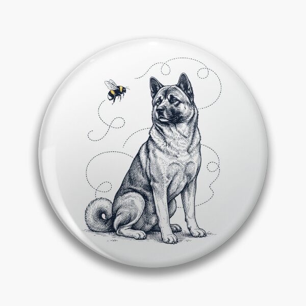 Item preview, Akita Bumble Bee Honeybee Dog Lover designed and sold by Kimberley King Art  King Art.