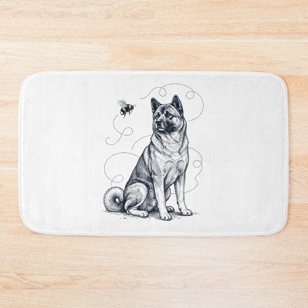 Item preview, Akita Bumble Bee Honeybee Dog Lover designed and sold by Kimberley King Art  King Art.