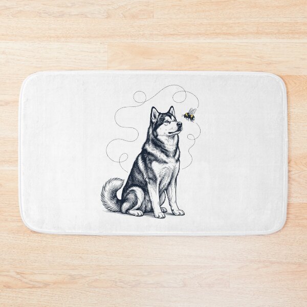 Item preview, Alaskan Malamute Bumble Bee Honeybee Dog Lover designed and sold by Kimberley King Art  King Art.