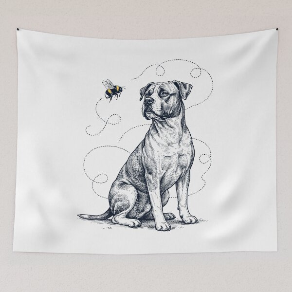 Item preview, American Bulldog Bumble Bee Honeybee Dog Lover designed and sold by Kimberley King Art  King Art.