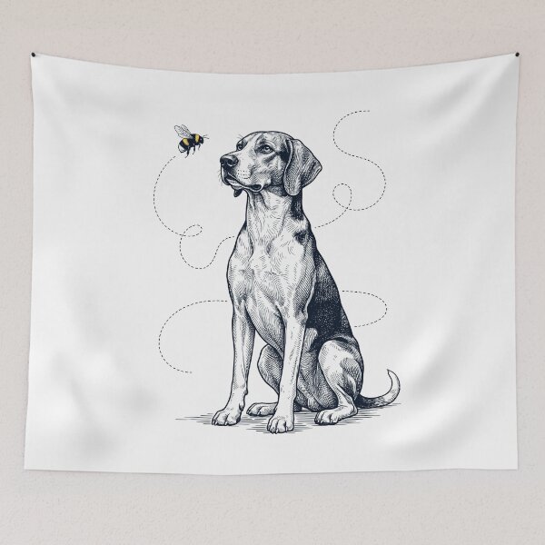Item preview, American Foxhound Bumble Bee Honeybee Dog Lover designed and sold by Kimberley King Art  King Art.