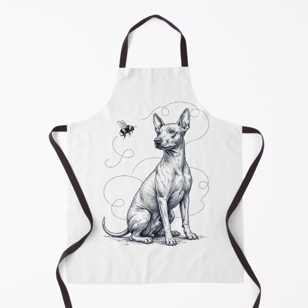 Item preview, American Hairless Terrier Bumble Bee Honeybee Dog Lover designed and sold by Kimberley King Art King Art.