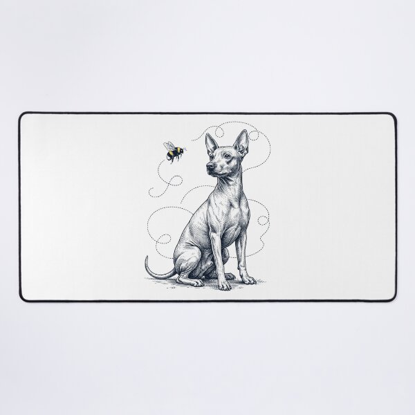 Item preview, American Hairless Terrier Bumble Bee Honeybee Dog Lover designed and sold by Kimberley King Art King Art.