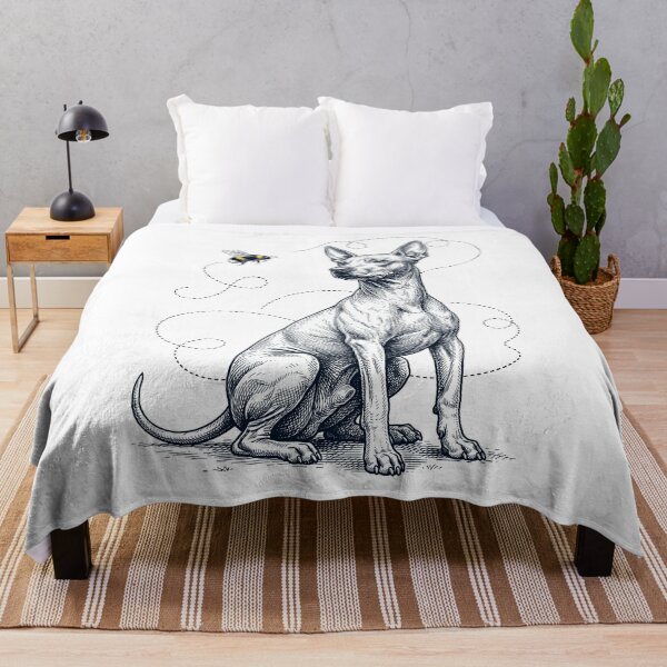 Item preview, American Hairless Terrier Bumble Bee Honeybee Dog Lover designed and sold by Kimberley King Art King Art.