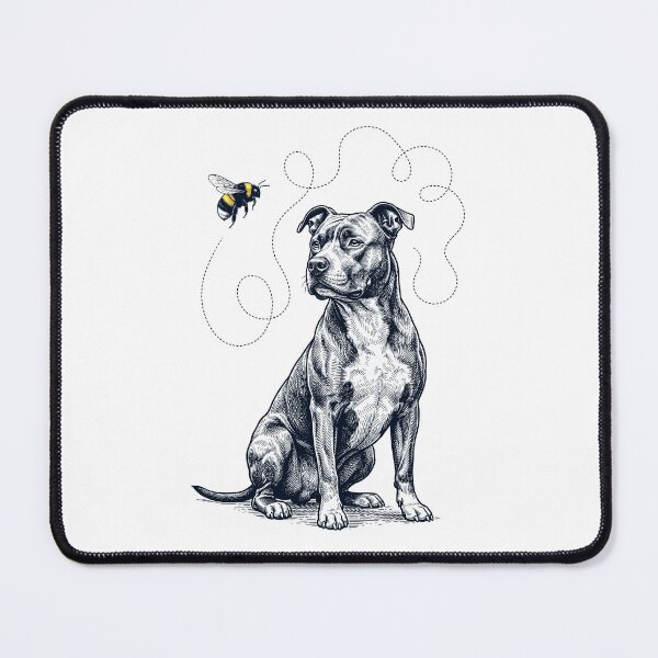 Item preview, American Pit Bull Terrier Bumble Bee Honeybee Dog Lover designed and sold by Kimberley King Art King Art.