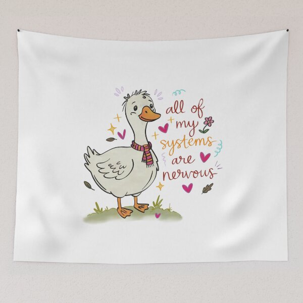 Item preview, All of my systems are nervous funny goose designed and sold by Ink & Kind Studio.