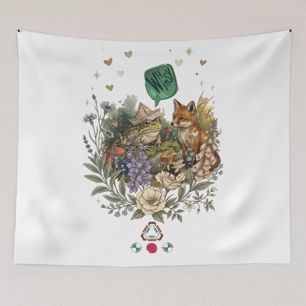 Item preview, Whimsy Woodland — Fox & Pond Explorer Frog   designed and sold by m-yoga-store.