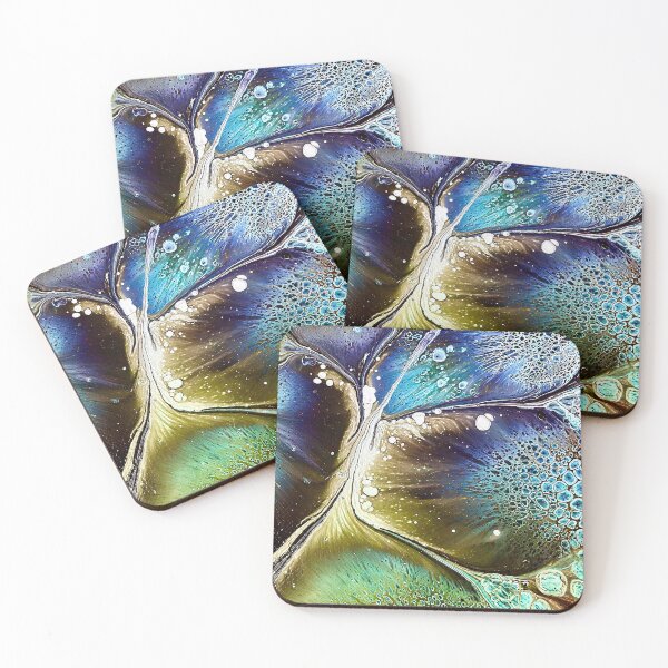Item preview, Turquoise Blue Green Fluid Abstract designed and sold by SacredTemple888.