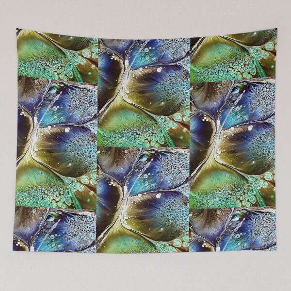 Item preview, Turquoise Blue Green Fluid Abstract designed and sold by SacredTemple888.