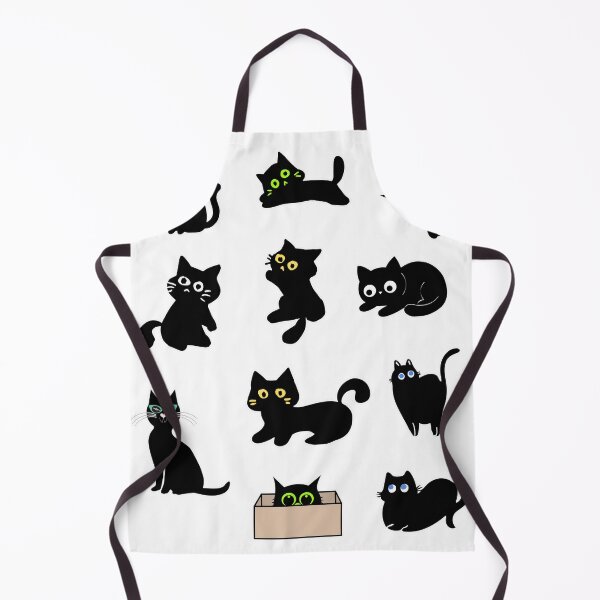 Item preview, Cute Black Cat Pattern Aesthetic Graphics designed and sold by SoftAuraStudi0.