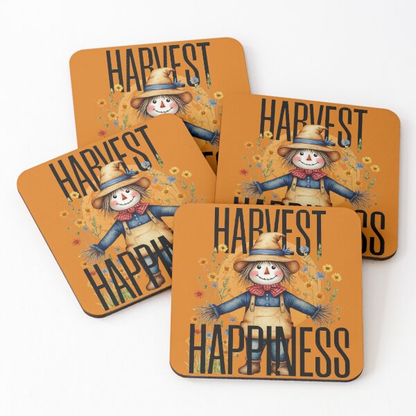 Item preview, Harvest Happiness Shirt | Cute Scarecrow Fall Tee | Autumn Harvest Shirt | Thanksgiving farm design designed and sold by Fernhaven.