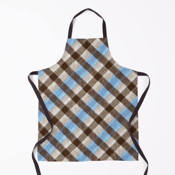 Item preview, High Contrast Blue And Brown Diagonal Plaid Pattern designed and sold by igraphixart.