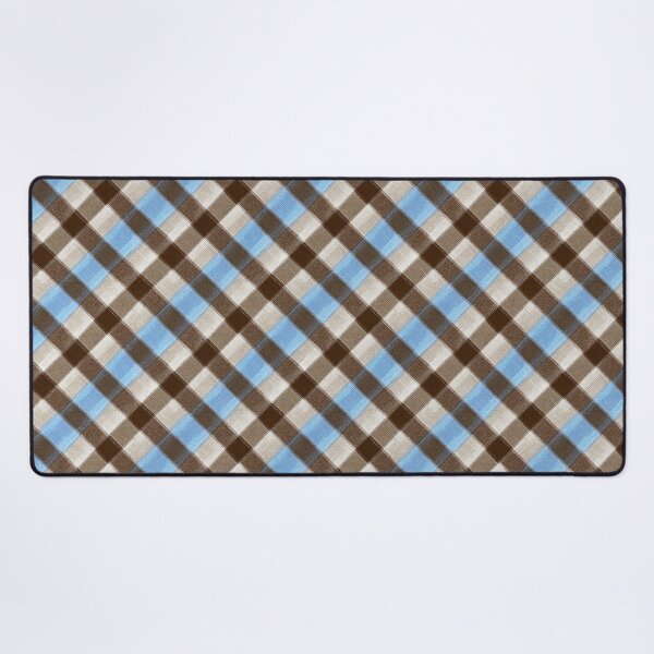 Item preview, High Contrast Blue And Brown Diagonal Plaid Pattern designed and sold by igraphixart.
