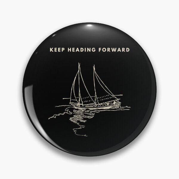 Item preview, Keep Heading Forward | Minimalist Sailboat Motivation Graphic Tee designed and sold by Lynn Creates.