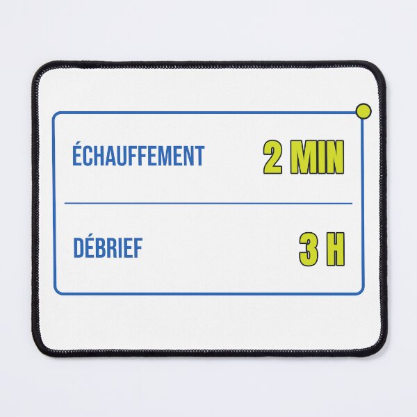 Item preview, Padel humor — Warm-up 2 min, debrief 3 h designed and sold by QuatreMurs.