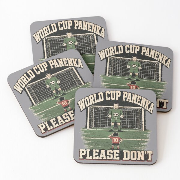 Item preview, World Cup Panenka Please Don’t Retro Soccer Penalty Tee designed and sold by POD DYNASTY | Original Print On Demand T-Shirt Graphics.
