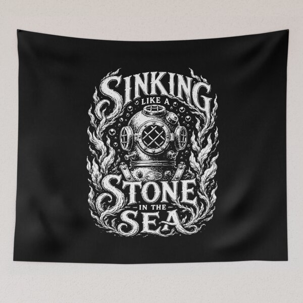 Item preview, Tautou - Sinking Like a Stone in the Sea designed and sold by secondanchor.